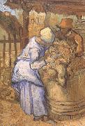 Vincent Van Gogh The Sheep-Shearers (nn04) USA oil painting artist
